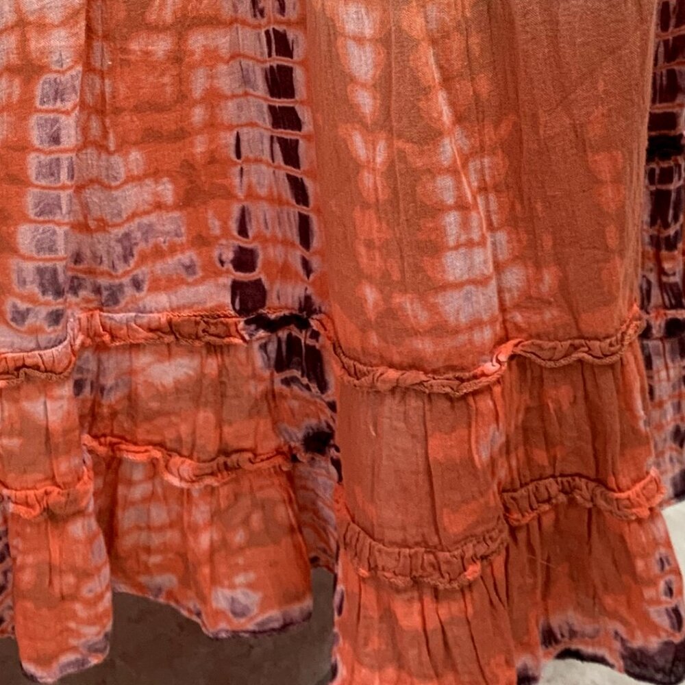 SOLD Boho Gypsy Hippie Tiered Maxi Skirt - Picture 6 of 11